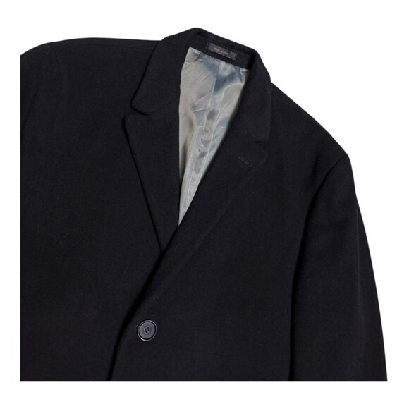 CALVIN KLEIN Wool & Cashmere Luxury Winter Casual Long Trench Pea Coat Men Large - Picture 5 of 7